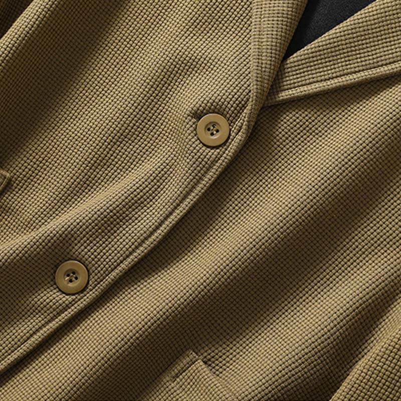 Buddha Stonesプレーンラペル レディース コットンジャケット ポケット付き - image 5