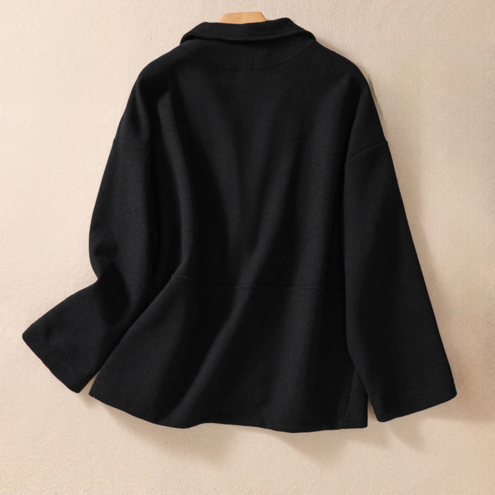 Buddha Stonesプレーンラペル レディース コットンジャケット ポケット付き - image 23
