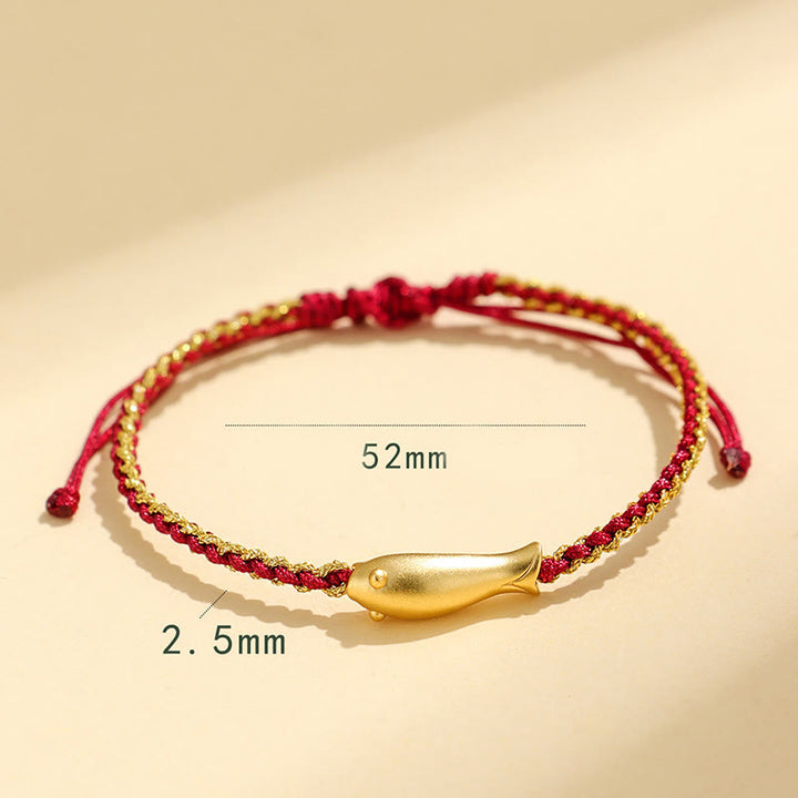 Buddha Stones999スターリングシルバー 幸運の鯉の守護ロープブレスレット - image 13