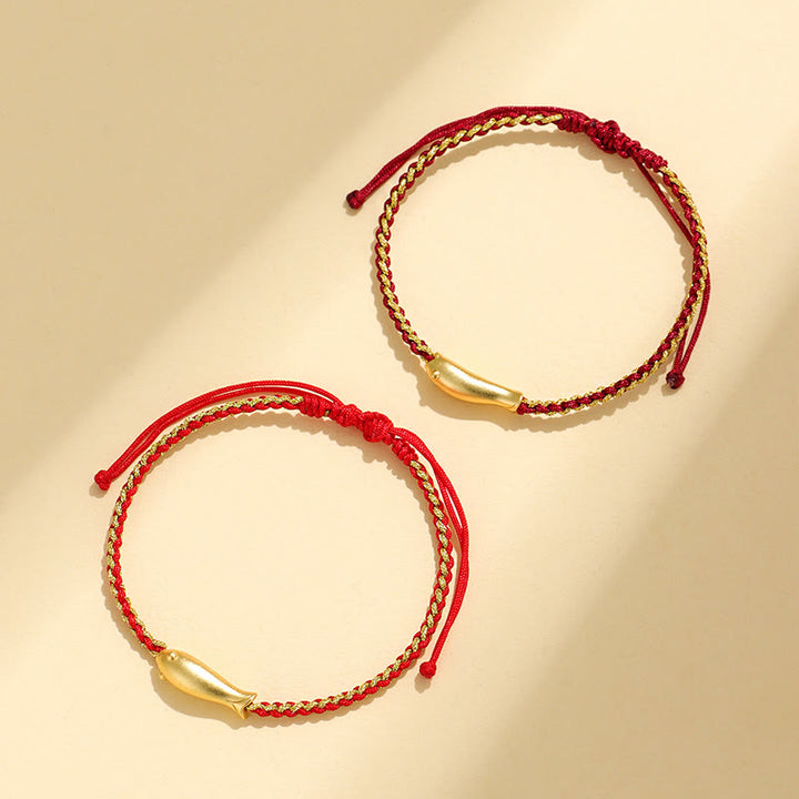 Buddha Stones999スターリングシルバー 幸運の鯉の守護ロープブレスレット - image 16