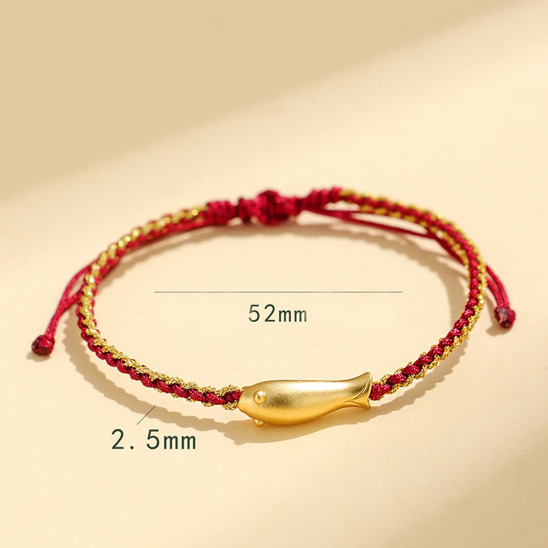 Buddha Stones999スターリングシルバー 幸運の鯉の守護ロープブレスレット - image 14