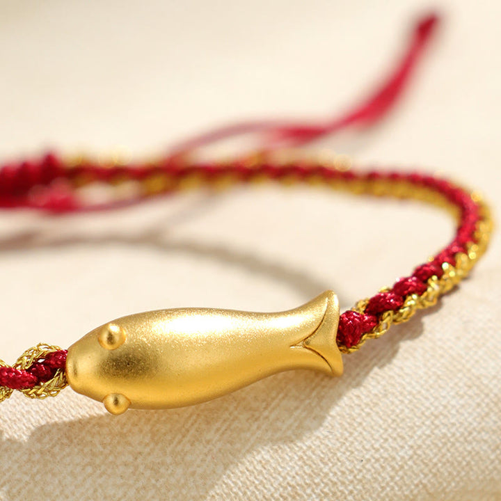 Buddha Stones999スターリングシルバー 幸運の鯉の守護ロープブレスレット - image 12