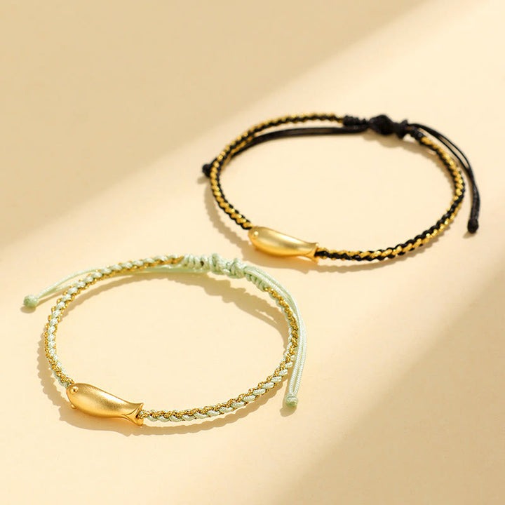 Buddha Stones999スターリングシルバー 幸運の鯉の守護ロープブレスレット - image 15