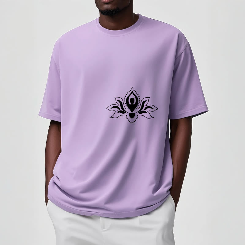 Buddha Stones、蓮、瞑想、仏陀の模様のデザインTシャツ - image 18