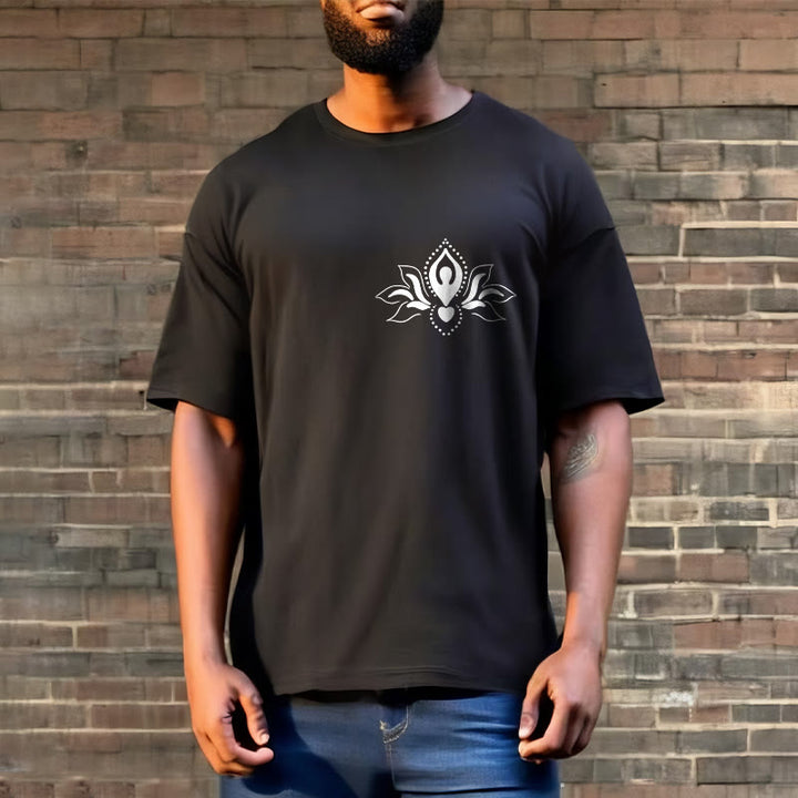 Buddha Stones、蓮、瞑想、仏陀の模様のデザインTシャツ - image 8