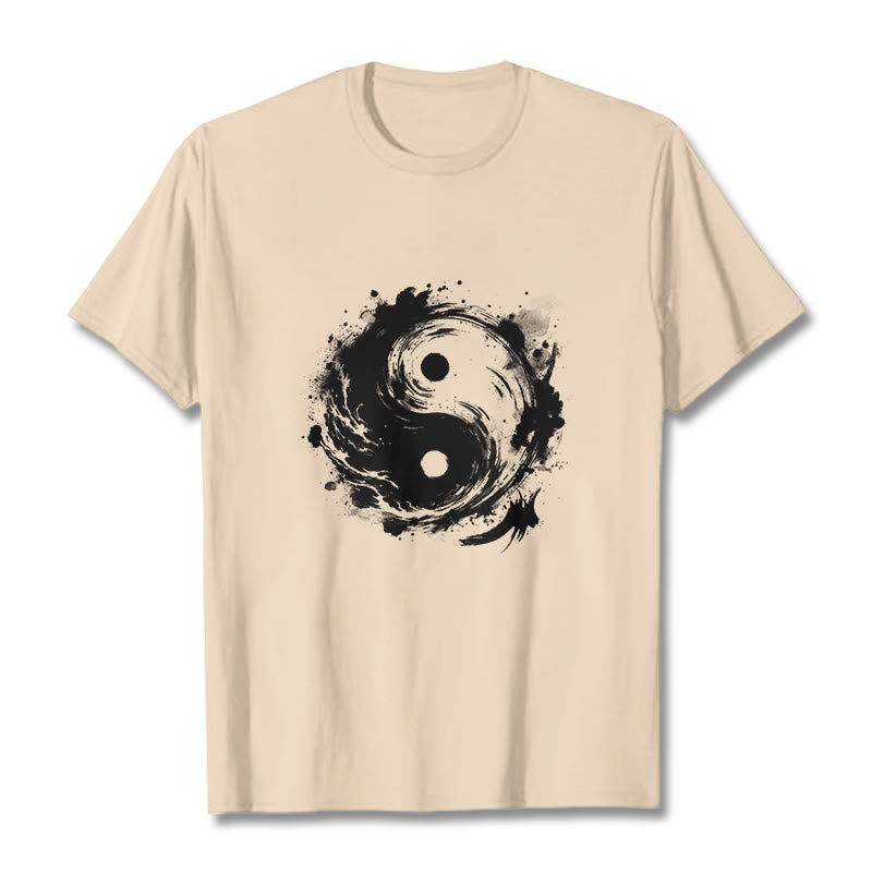 Buddha Stones陰陽バランスデザインTシャツ - ビスク - 2XL - image 9