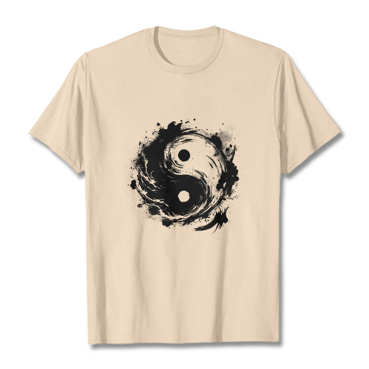 Buddha Stones陰陽バランスデザインTシャツ - ビスク - 2XL - image 9