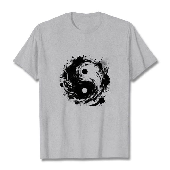 Buddha Stones陰陽バランスデザインTシャツ - ライトグレー - 2XL - image 20