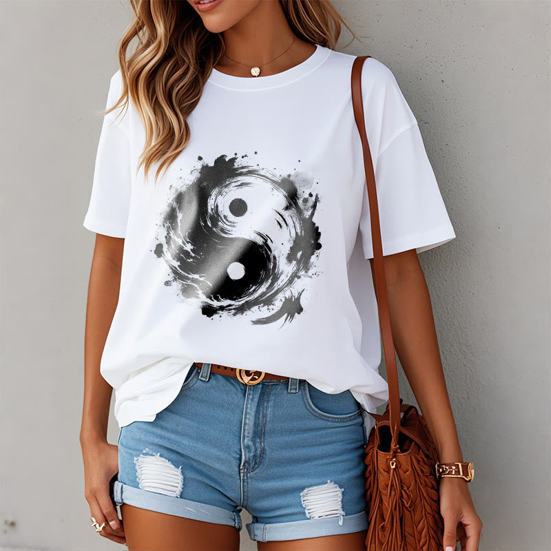 Buddha Stones陰陽バランスデザインTシャツ - image 8