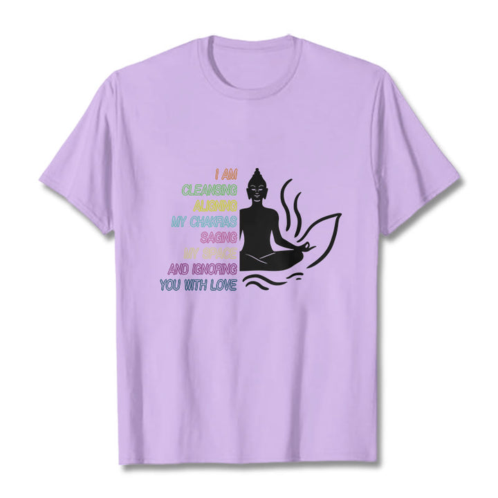 Buddha Stones、仏陀の蓮の花、瞑想デザインTシャツ - 梅 - グレー - image 17