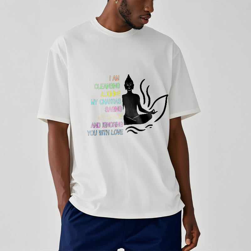 Buddha Stones、仏陀の蓮の花、瞑想デザインTシャツ - image 2