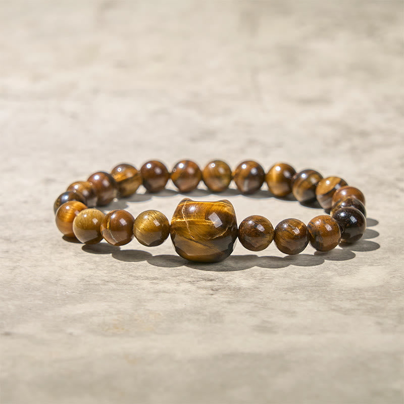 Buddha Stonesかわいい猫タイガーアイパワービーズブレスレット - image 4