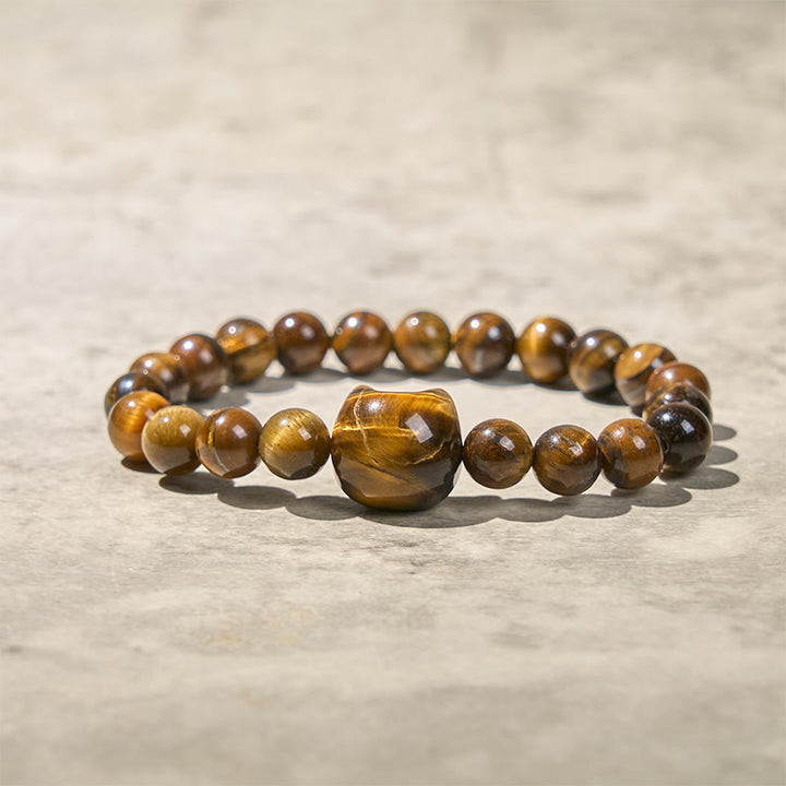 Buddha Stonesかわいい猫タイガーアイパワービーズブレスレット - image 4
