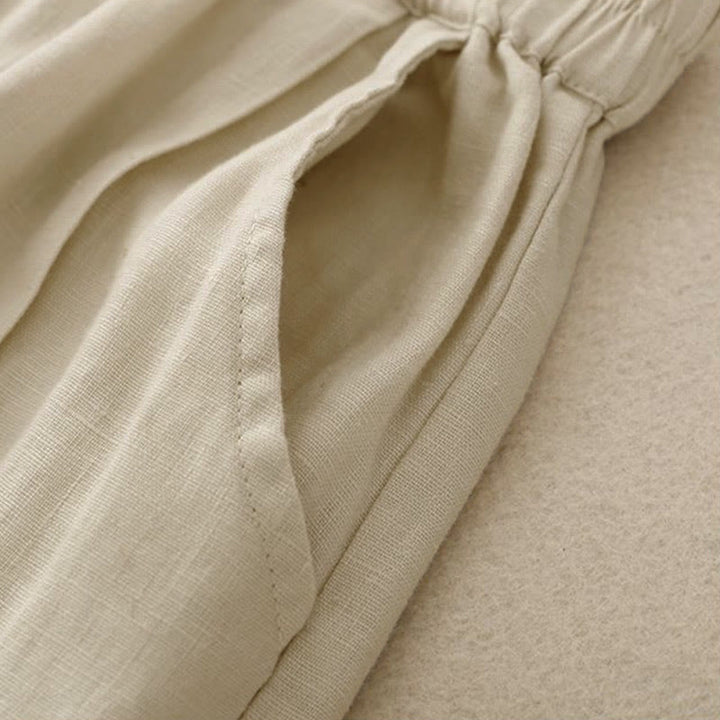 Buddha Stonesカジュアル 無地 レディース コットン ショートパンツ ポケット付き - image 12