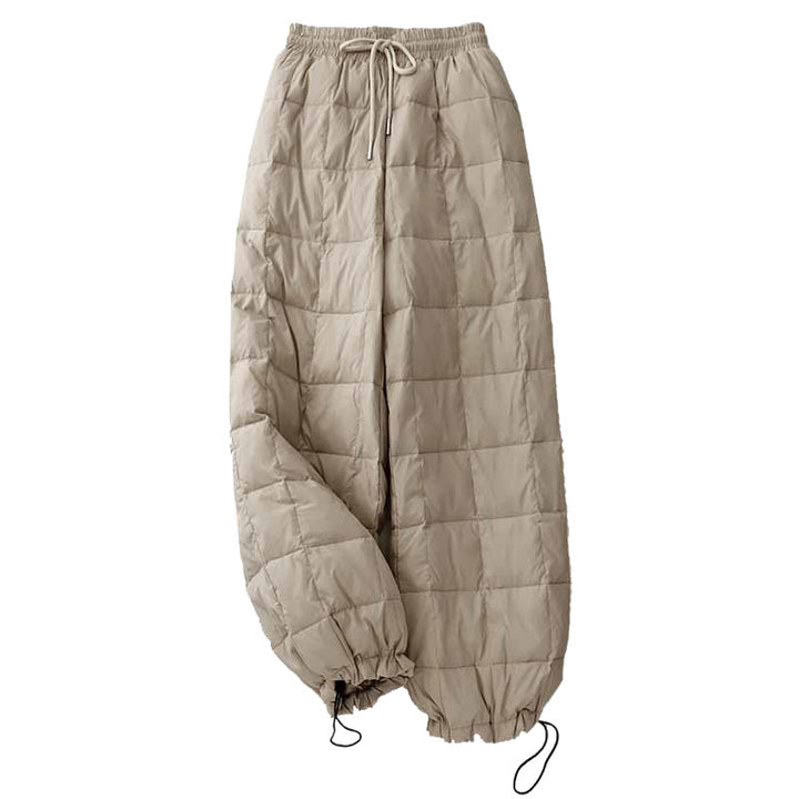 Buddha Stones冬用ドローストリングレッグオープニングデザインレディースコットンパンツ ポケット付き - image 9