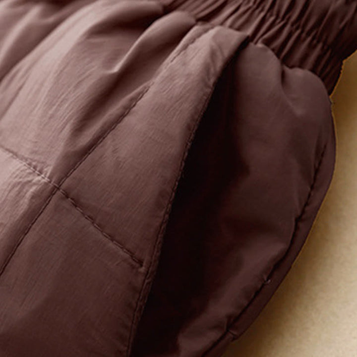 Buddha Stones冬用ドローストリングレッグオープニングデザインレディースコットンパンツ ポケット付き - image 12