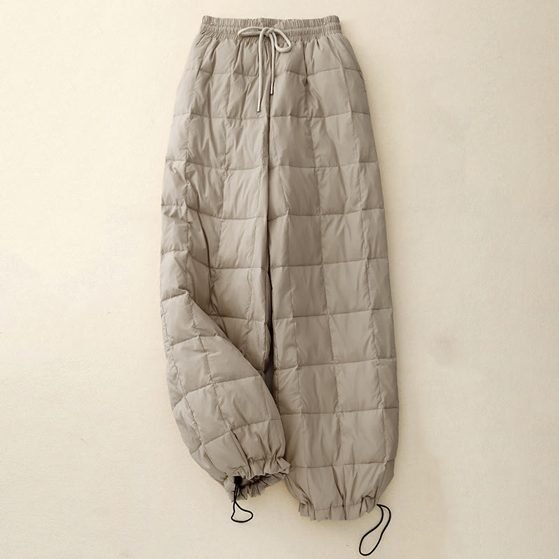 Buddha Stones冬用ドローストリングレッグオープニングデザインレディースコットンパンツ ポケット付き - image 2