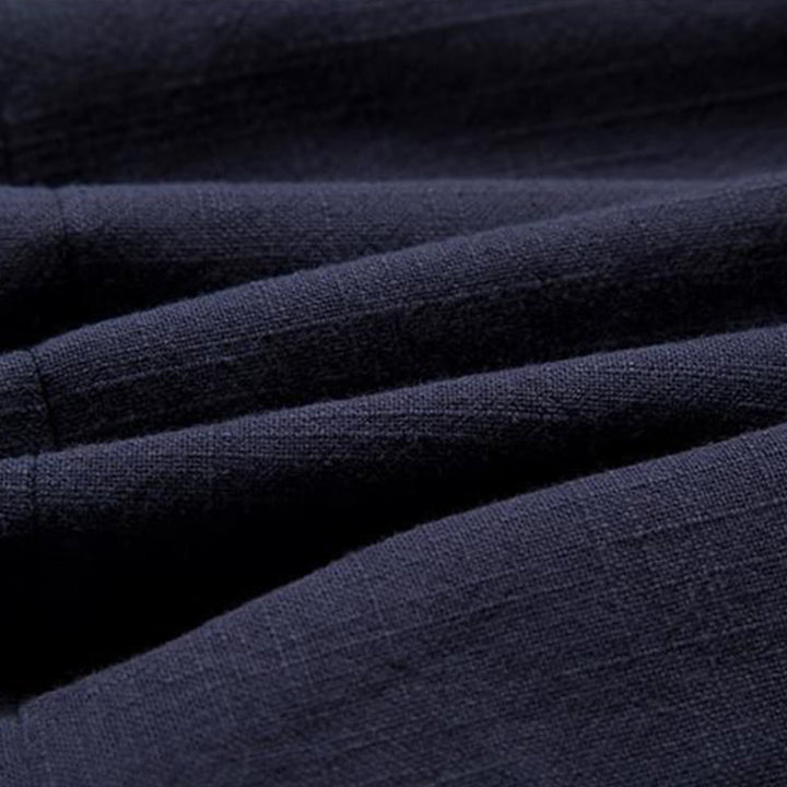 Buddha Stones中国風 カエルボタン 長袖デザイン オープンフロントジャケット メンズ コットンリネン 着物 - image 11