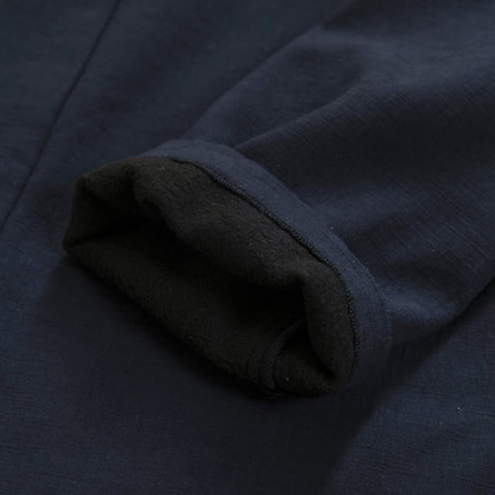 Buddha Stonesメンズ 長袖 フロッグボタン オープンフロント フリース裏地 コットンリネンジャケット 着物 - image 5