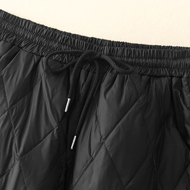 Buddha Stonesカジュアル ハイウエスト ドローストリングデザイン レディース ワイドレッグ コットンパンツ ポケット付き - image 5