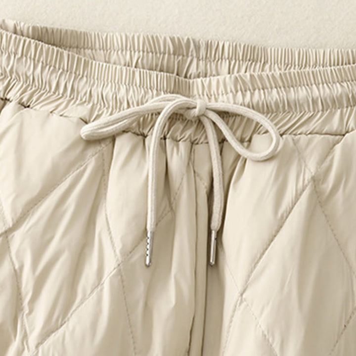 Buddha Stonesカジュアル ハイウエスト ドローストリングデザイン レディース ワイドレッグ コットンパンツ ポケット付き - image 11