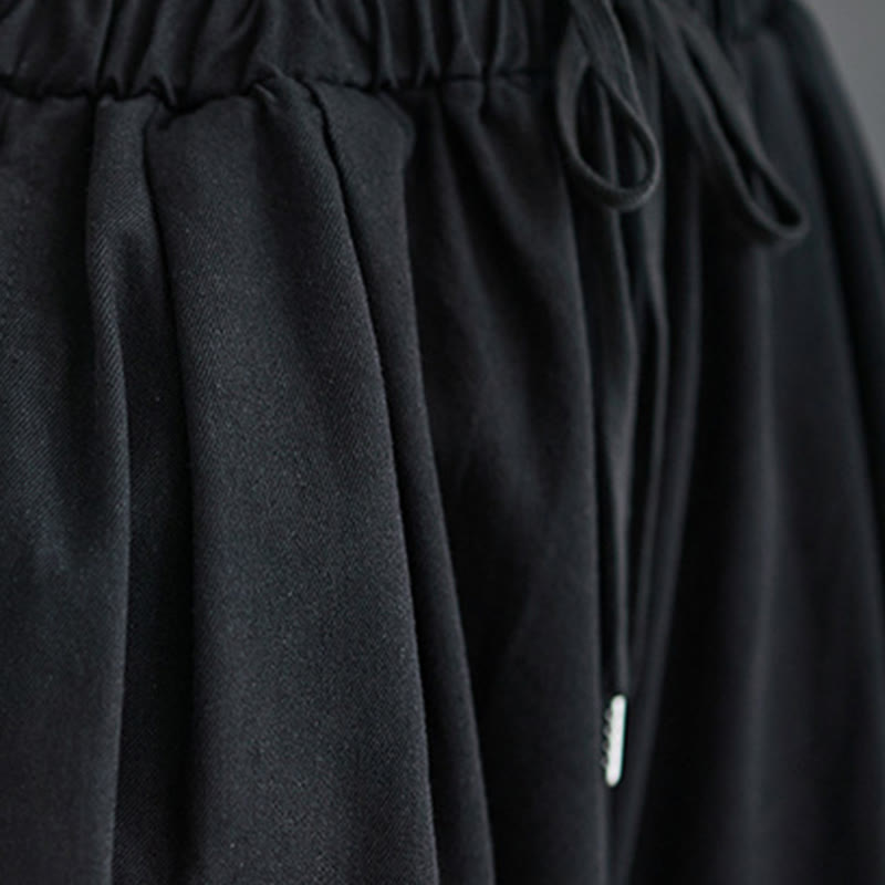 Buddha Stonesレトロ レッグオープニング スリットデザイン コットン レディース ワイドレッグパンツ ポケット付き - image 14