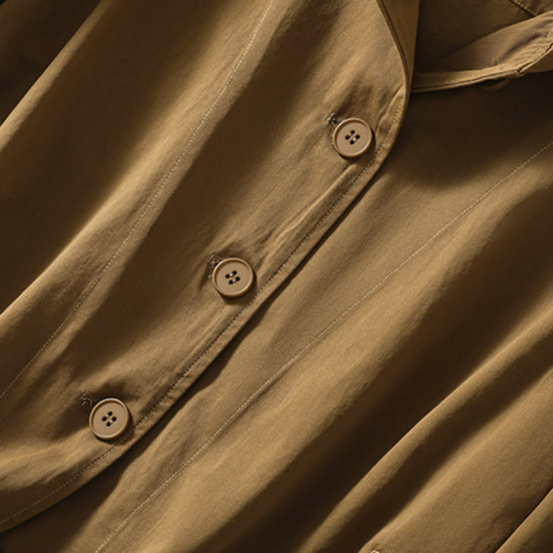 Buddha Stonesピュアカラー フード付き レディース 長袖 コットンジャケット ポケット付き - image 3