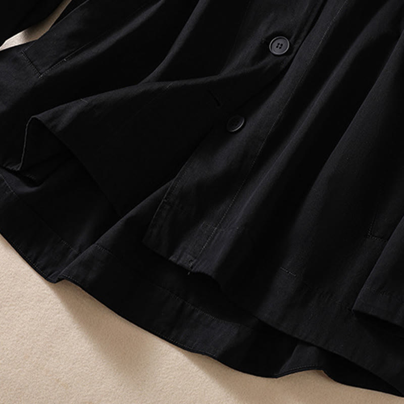 Buddha Stonesピュアカラー フード付き レディース 長袖 コットンジャケット ポケット付き - image 11