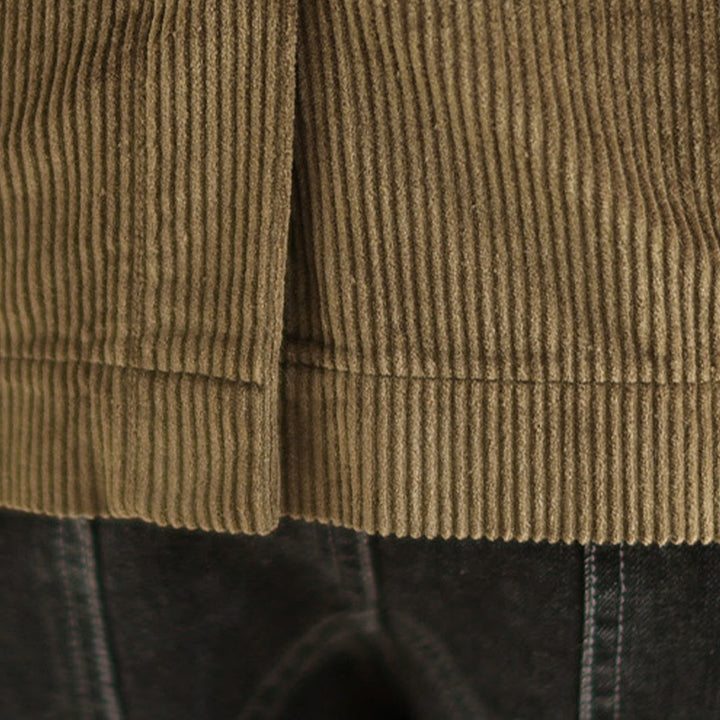 Buddha Stonesレトロプレーン レディース 長袖コーデュロイジャケット ポケット付き - image 10