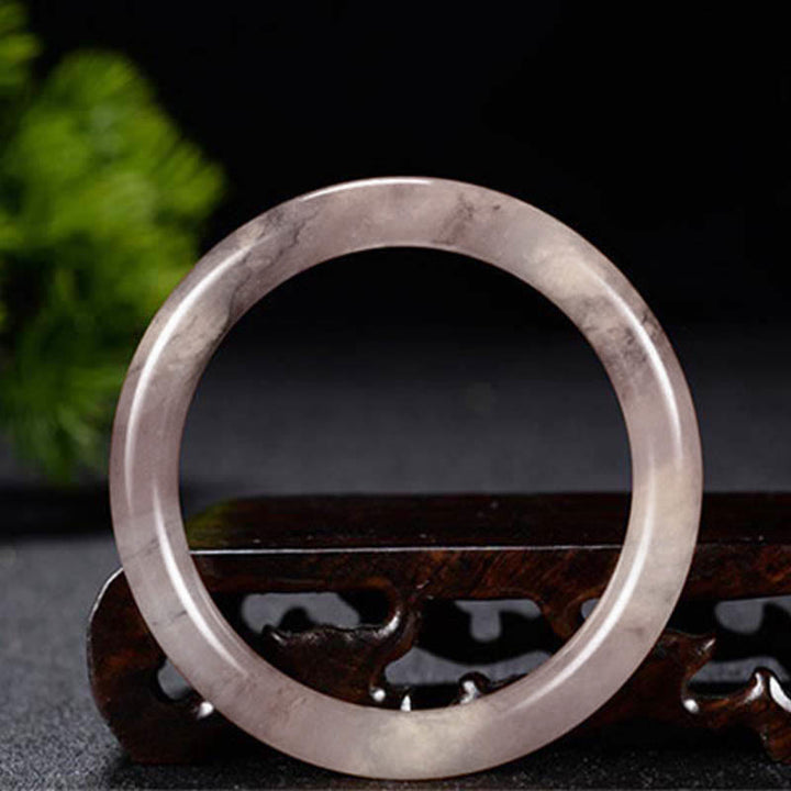 Buddha Stones紫金シルク翡翠開運財運ブレスレットバングル - image 6