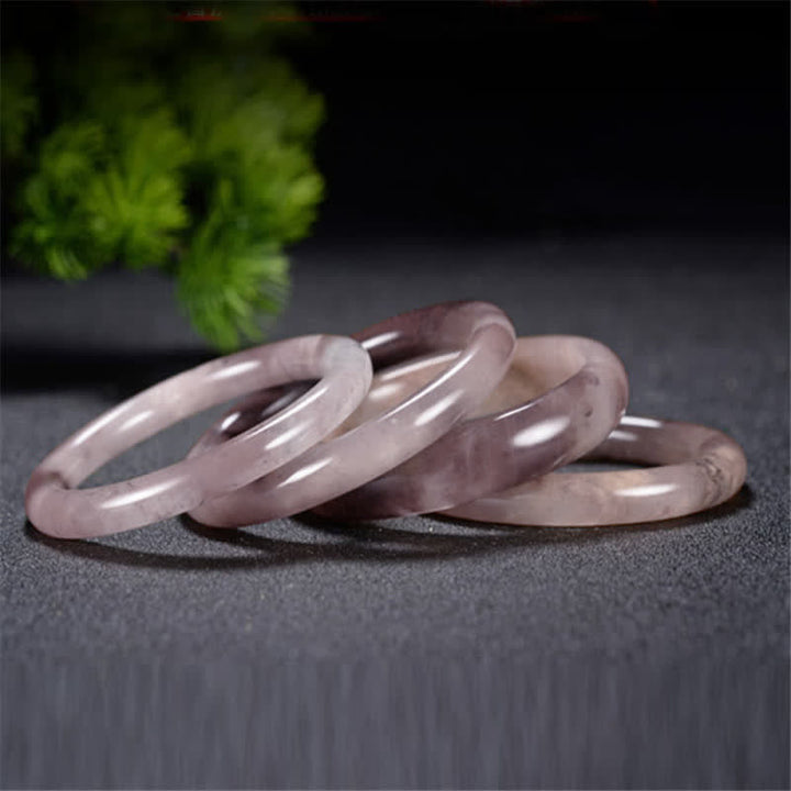Buddha Stones紫金シルク翡翠開運財運ブレスレットバングル - image 4