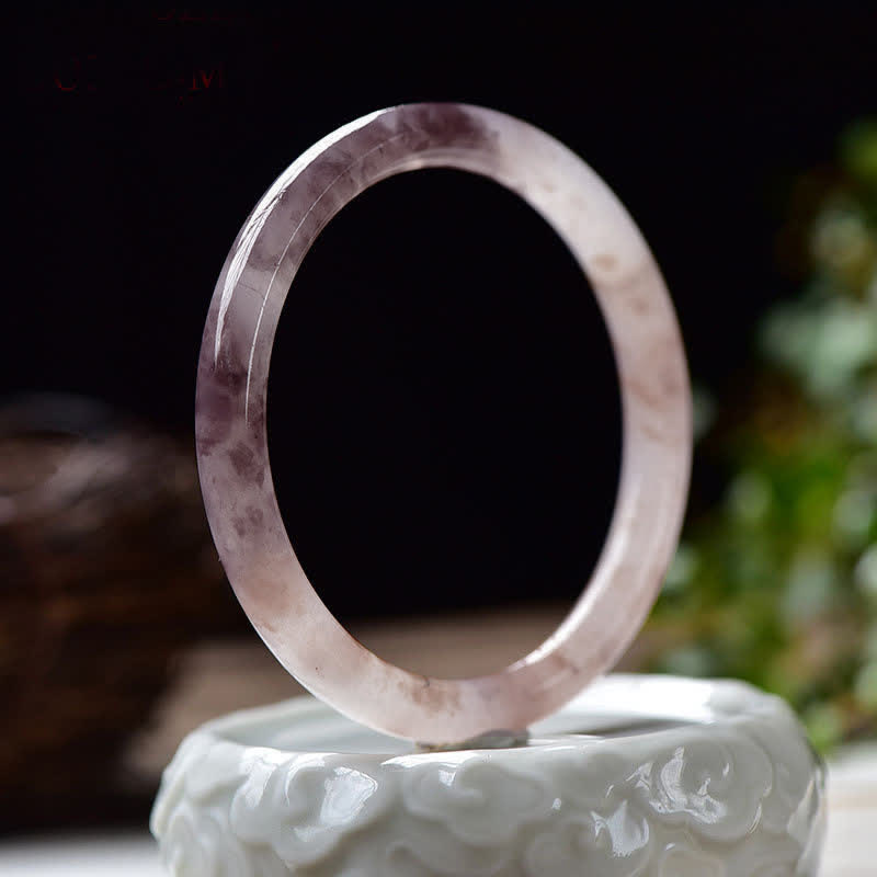 Buddha Stones紫金シルク翡翠開運財運ブレスレットバングル - image 2
