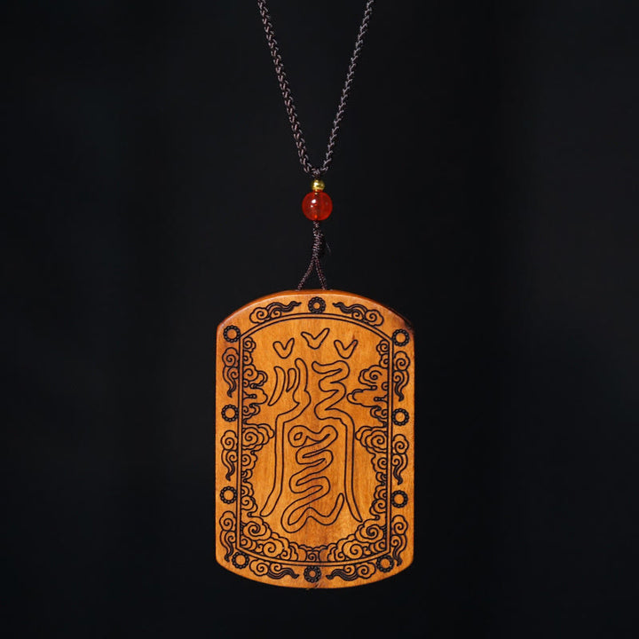 Buddha Stones雷に打たれたナツメの木 龍陰陽八卦 守護 ネックレス ペンダント - image 10