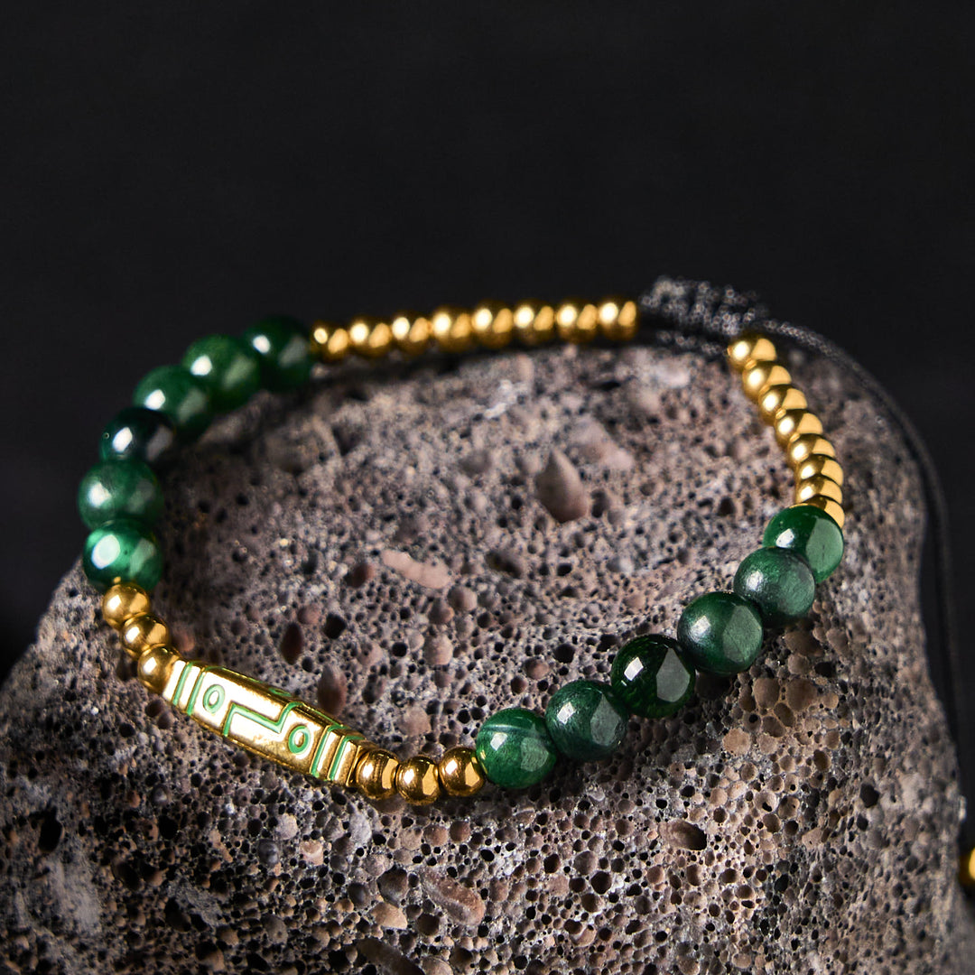 Buddha Stonesかわいい骨模様 タイガーアイ 勇気ビーズブレスレット - image 11