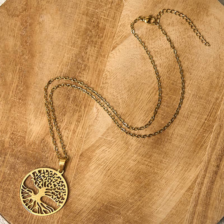 Buddha Stones生命の樹 チタン鋼 悟りのネックレスペンダント - image 2