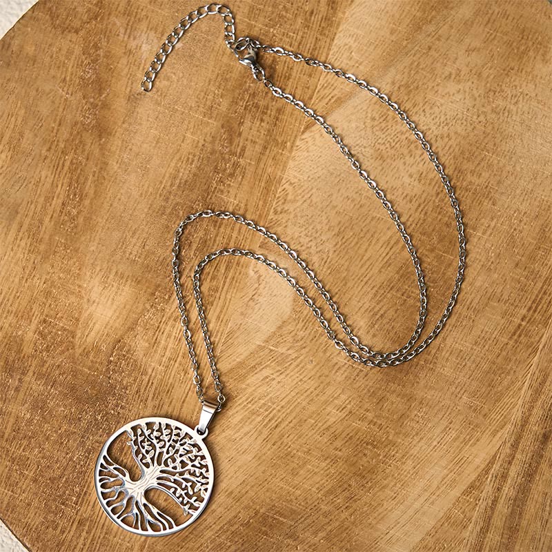 Buddha Stones生命の樹 チタン鋼 悟りのネックレスペンダント - image 8