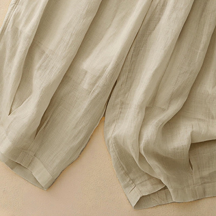 Buddha Stonesカジュアル ルーズ ダブルレイヤー 7-8丈 クロップドパンツ レディース パンツ ポケット付き - image 26