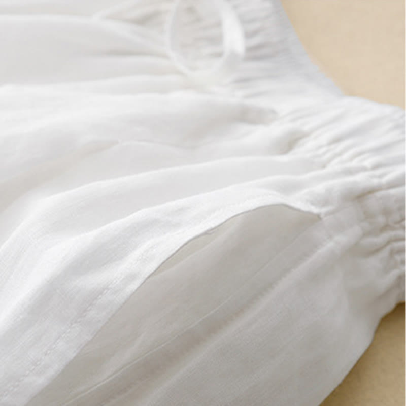 Buddha Stonesカジュアル ルーズ ダブルレイヤー 7-8丈 クロップドパンツ レディース パンツ ポケット付き - image 12