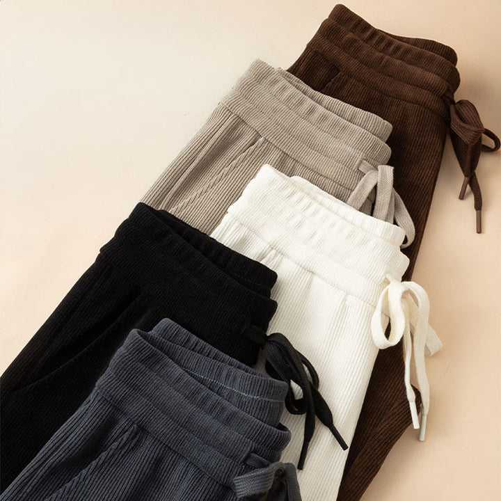 Buddha Stonesレディース 秋冬 ピュアカラー ワイドレッグ コットンパンツ ポケット付き - image 19