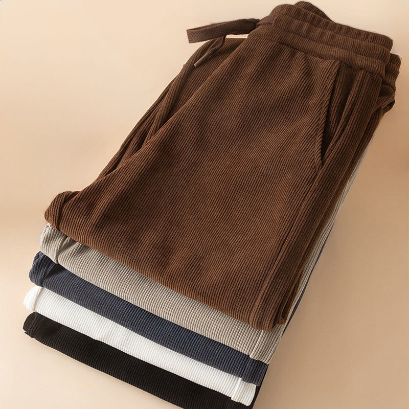 Buddha Stonesレディース 秋冬 ピュアカラー ワイドレッグ コットンパンツ ポケット付き - image 20