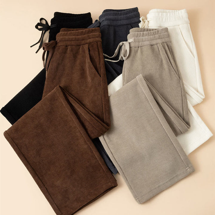 Buddha Stonesレディース 秋冬 ピュアカラー ワイドレッグ コットンパンツ ポケット付き - image 16