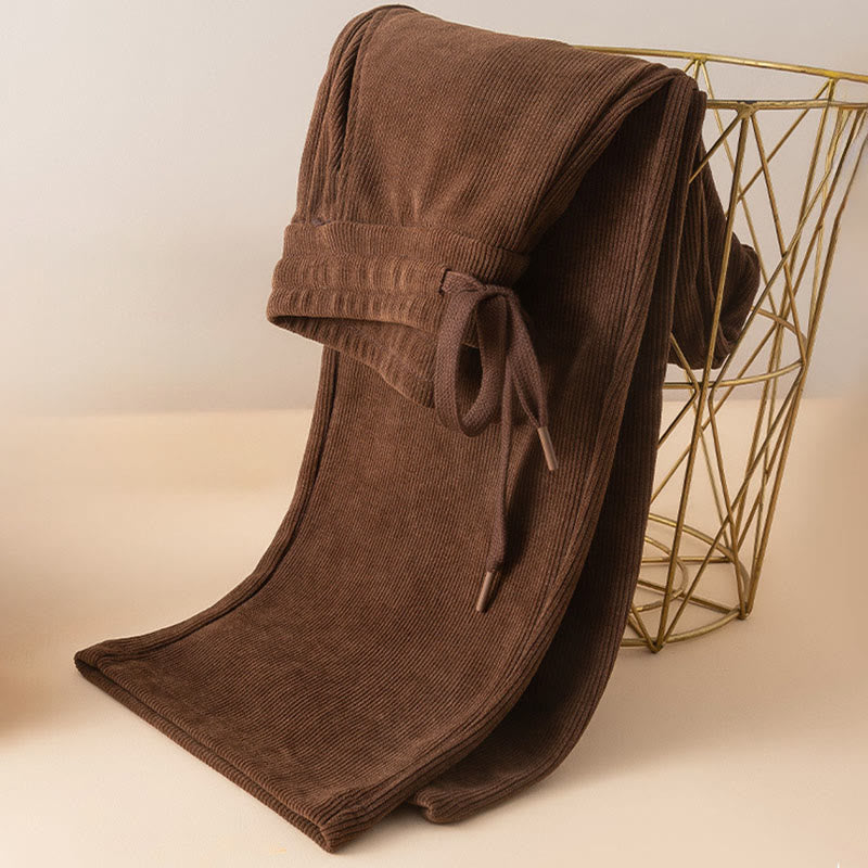 Buddha Stonesレディース 秋冬 ピュアカラー ワイドレッグ コットンパンツ ポケット付き - image 5