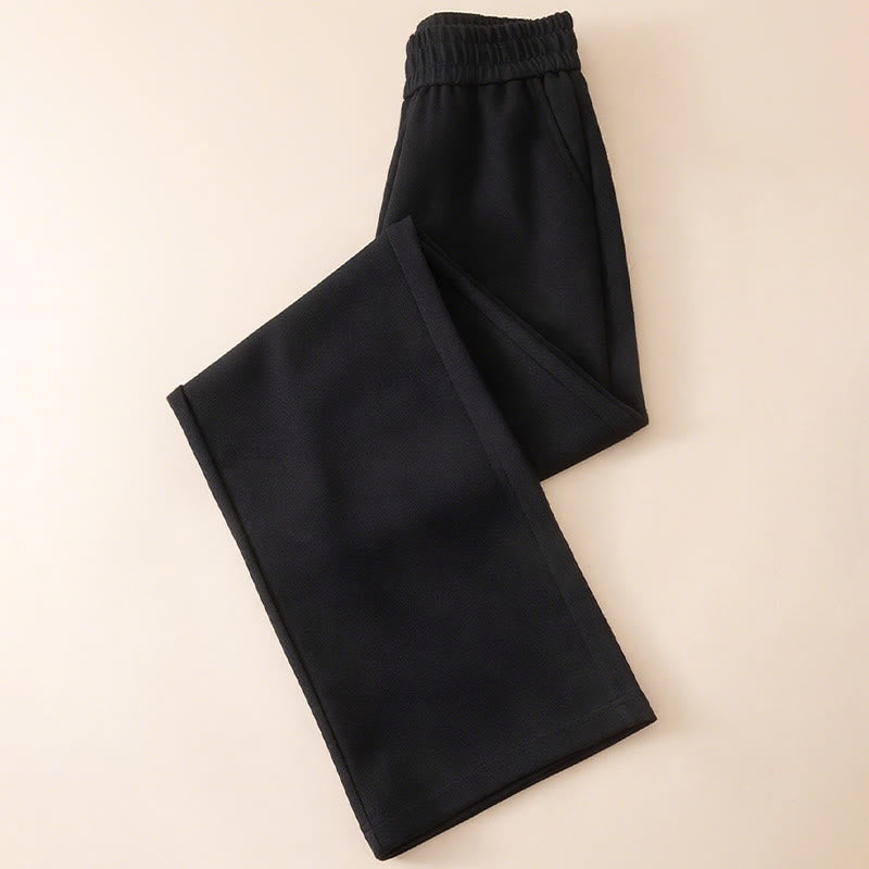 Buddha Stonesレディース 無地 ハイウエスト ワイドレッグ コットンパンツ ポケット付き - image 12