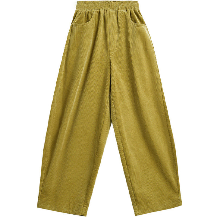 Buddha Stonesレディース 秋冬 無地 アンクル丈 シンプルデザイン コーデュロイ コットンパンツ ポケット付き - image 18