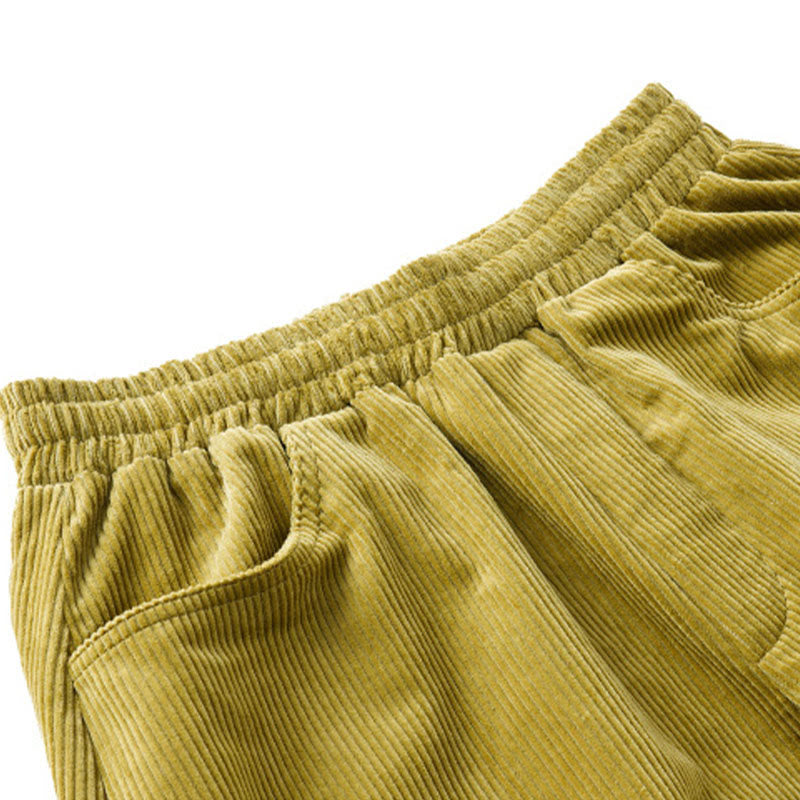 Buddha Stonesレディース 秋冬 無地 アンクル丈 シンプルデザイン コーデュロイ コットンパンツ ポケット付き - image 15