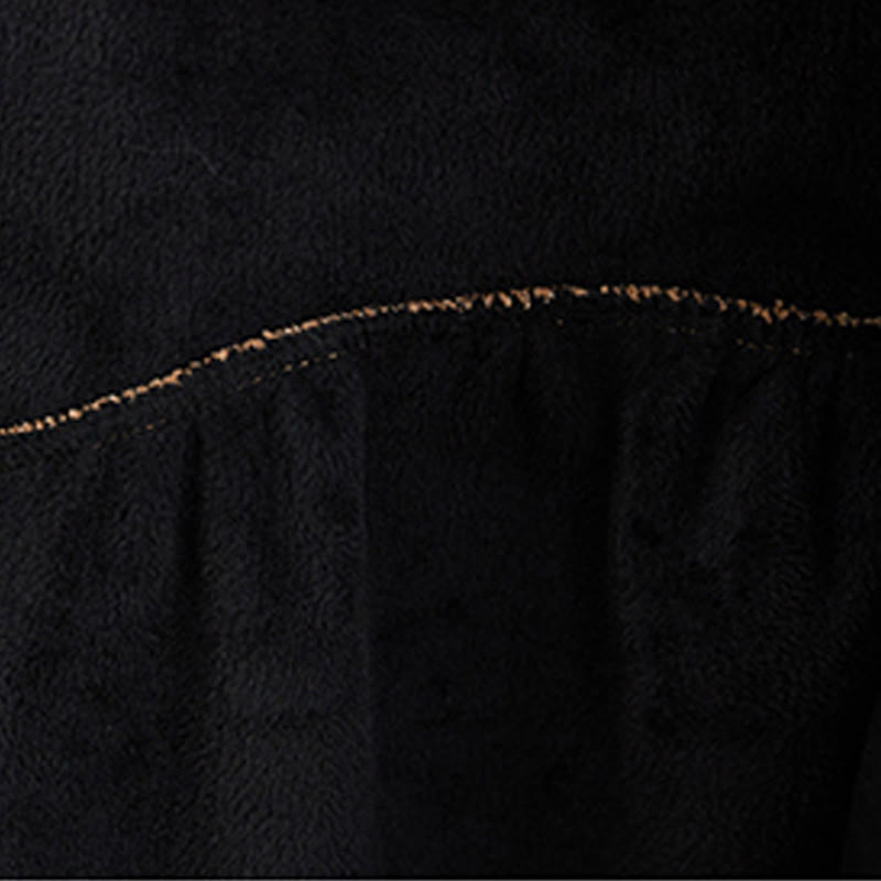 Buddha Stonesプレーンボタン 長袖 レディース コットンコーデュロイ フリース裏地 ポケット付きコート - image 7