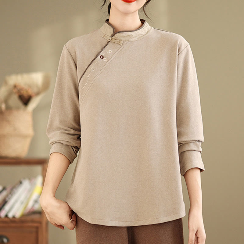 Buddha Stonesフロッグボタン コットン レディース 長袖シャツ - image 11