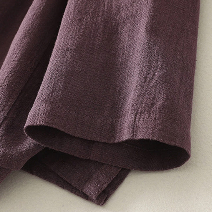 Buddha Stonesカジュアル 無地 フロッグボタン コットン レディース 長袖シャツ - image 3