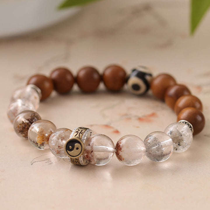 Buddha Stones雷に打たれた木 赤 ファントム陰陽守護ブレスレット - image 10