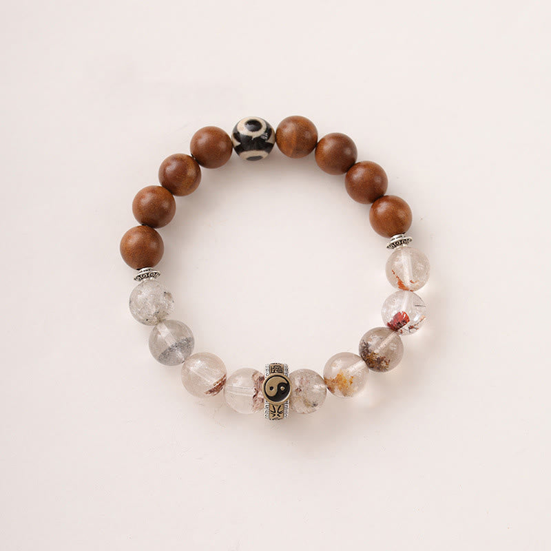 Buddha Stones雷に打たれた木 赤 ファントム陰陽守護ブレスレット - image 9